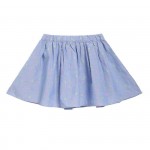 Miniklub Embroidered Chambray  Skirt - Blue, 6-7yr